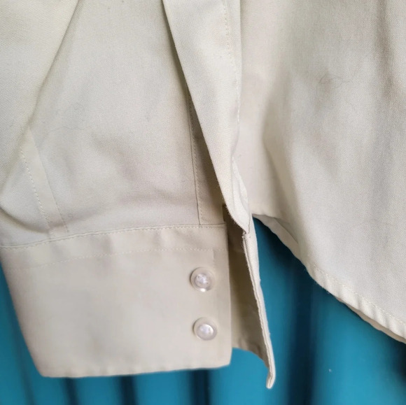 Hudson Room Classic Light Tan Dress Shirt Size 4 - Picture 5 of 11